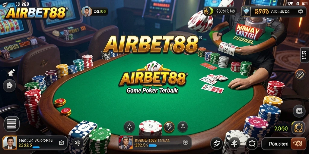 Tampilan menarik dari gameplay Poker di AIRBET88.