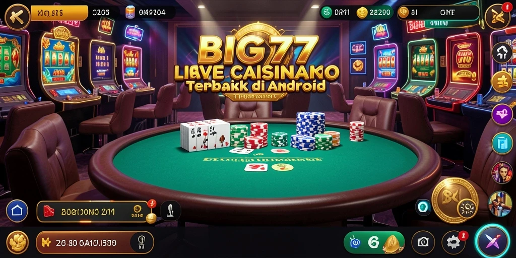 Tampilan gameplay Live Casino dari BIG77 yang mendebarkan.