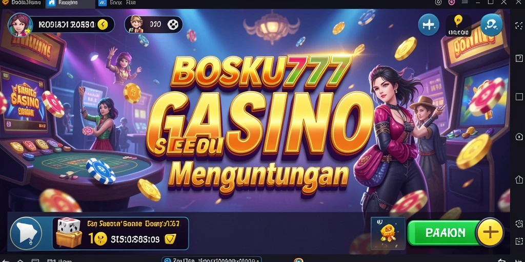 Screenshot gameplay BOSKU777 menampilkan keseruan permainan Kasino.