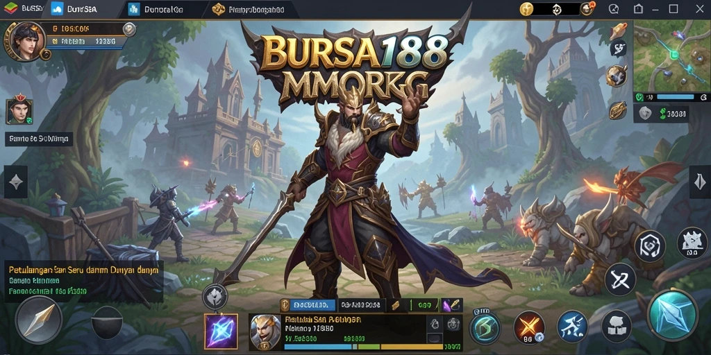 Gameplay BURSA188 yang penuh aksi dalam dunia MMORPG.