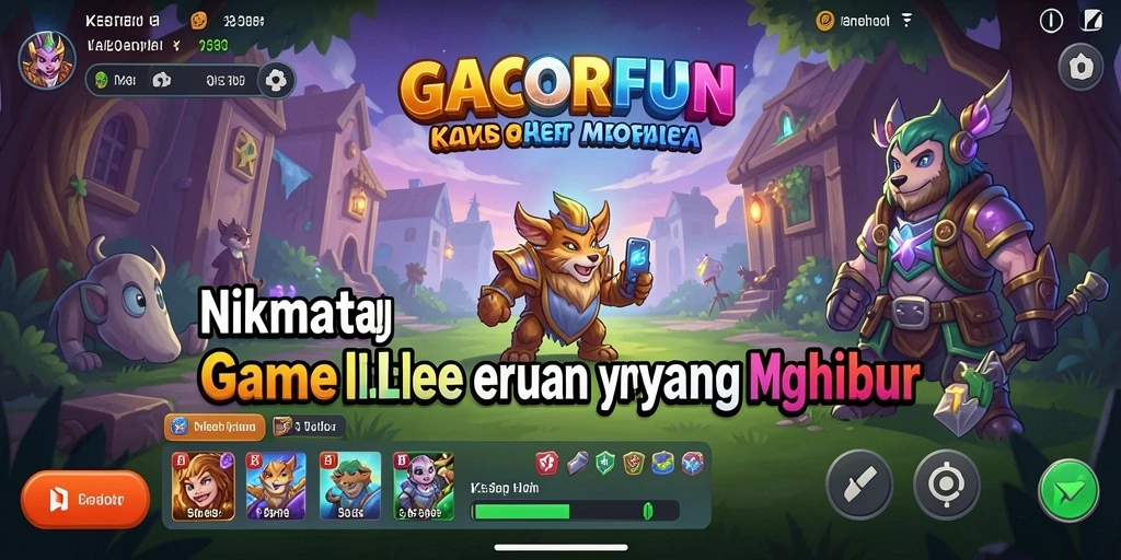 Tampilan gameplay GACORFUN yang seru dan menghibur.