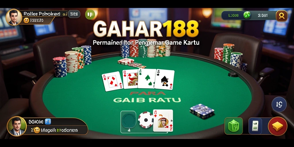 Tampilan gameplay seru dalam permainan Poker GAHAR188.