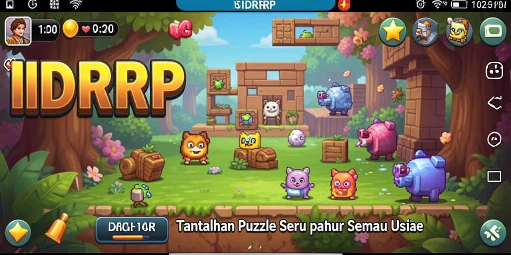 Screenshot IDRRP menunjukkan gameplay Puzzle yang menarik dan menantang.
