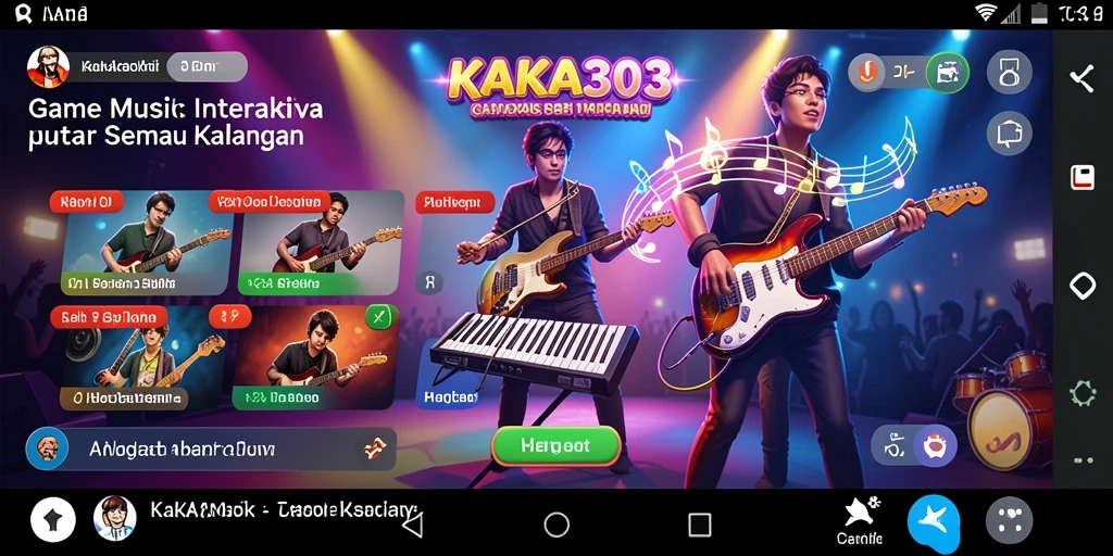 Tampilan gameplay KAKA303 dengan alunan musik yang mengasyikkan.