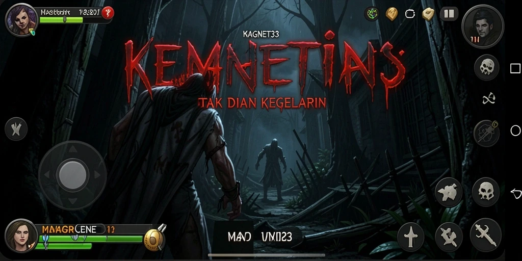 Tampilan gameplay <strong>MAGNET33</strong> yang menegangkan saat menjelajahi tempat angker.