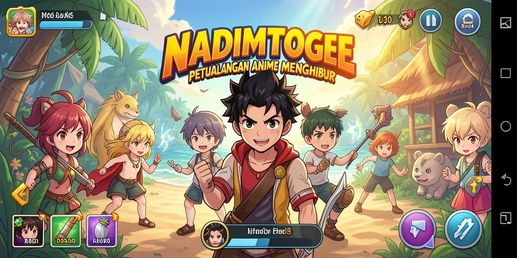 Tampilan menakjubkan dari gameplay NADIMTOGEL yang penuh warna.