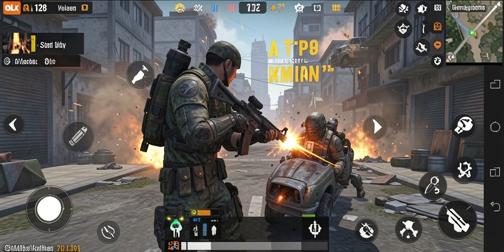 Tampilan gameplay seru dan menegangkan di OLX128.
