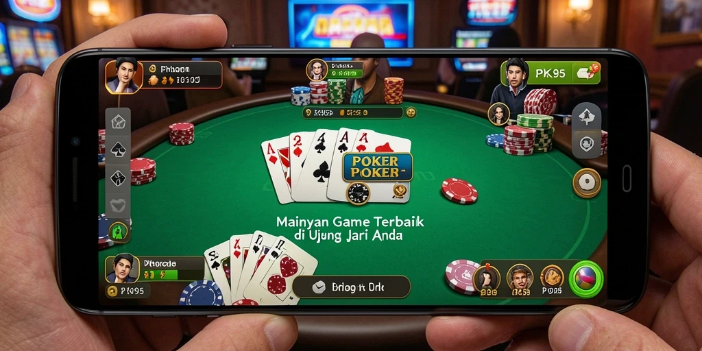Screenshot gameplay PK95 yang menampilkan aksi poker yang seru.