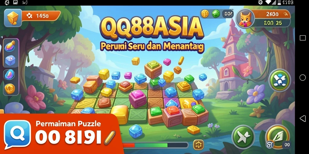 Tampilan gameplay QQ88ASIA dengan puzzle yang menantang.