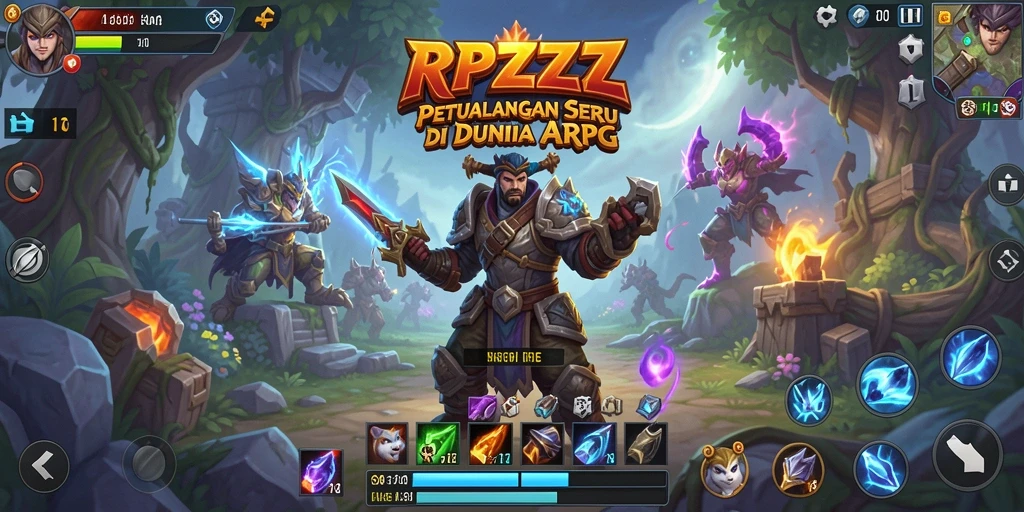 Gameplay RPZZZ yang mendebarkan dengan aksi pertarungan epik.