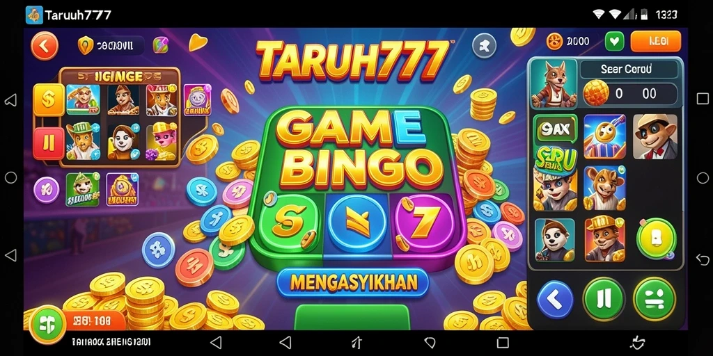 Tampilan seru dari gameplay Bingo TARUH777.