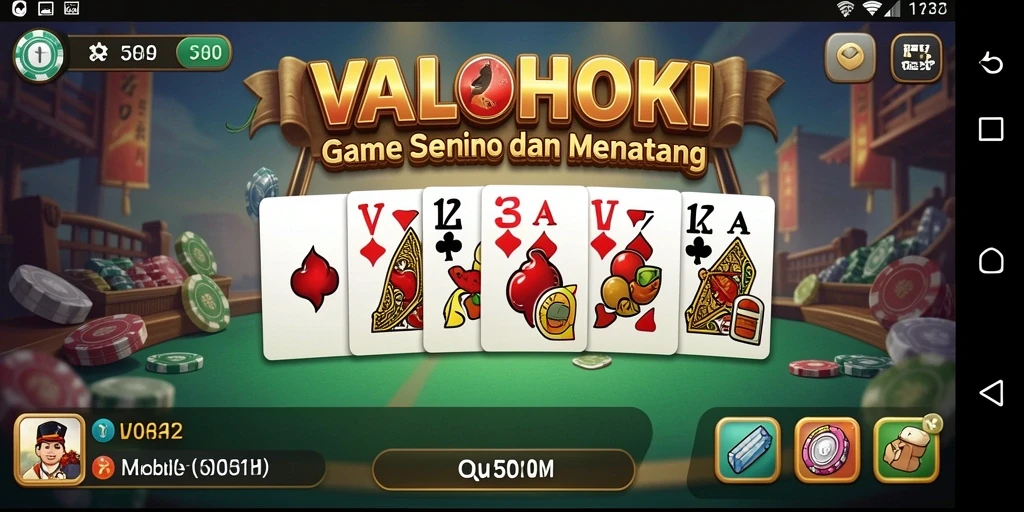 Tampilan gameplay seru dan kompetitif di VALOHOKI.