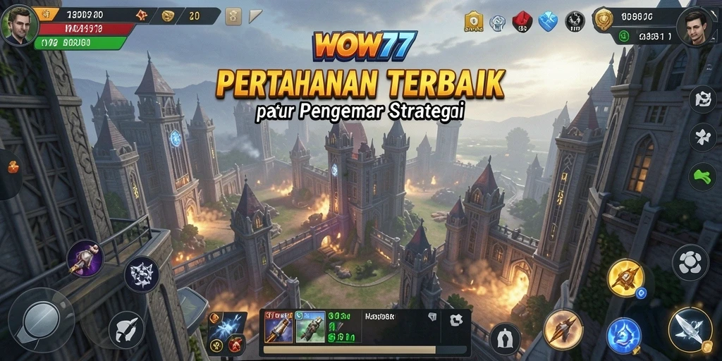 Gameplay menarik WOW77 menunjukkan pertarungan menara dan musuh yang mengasyikkan.